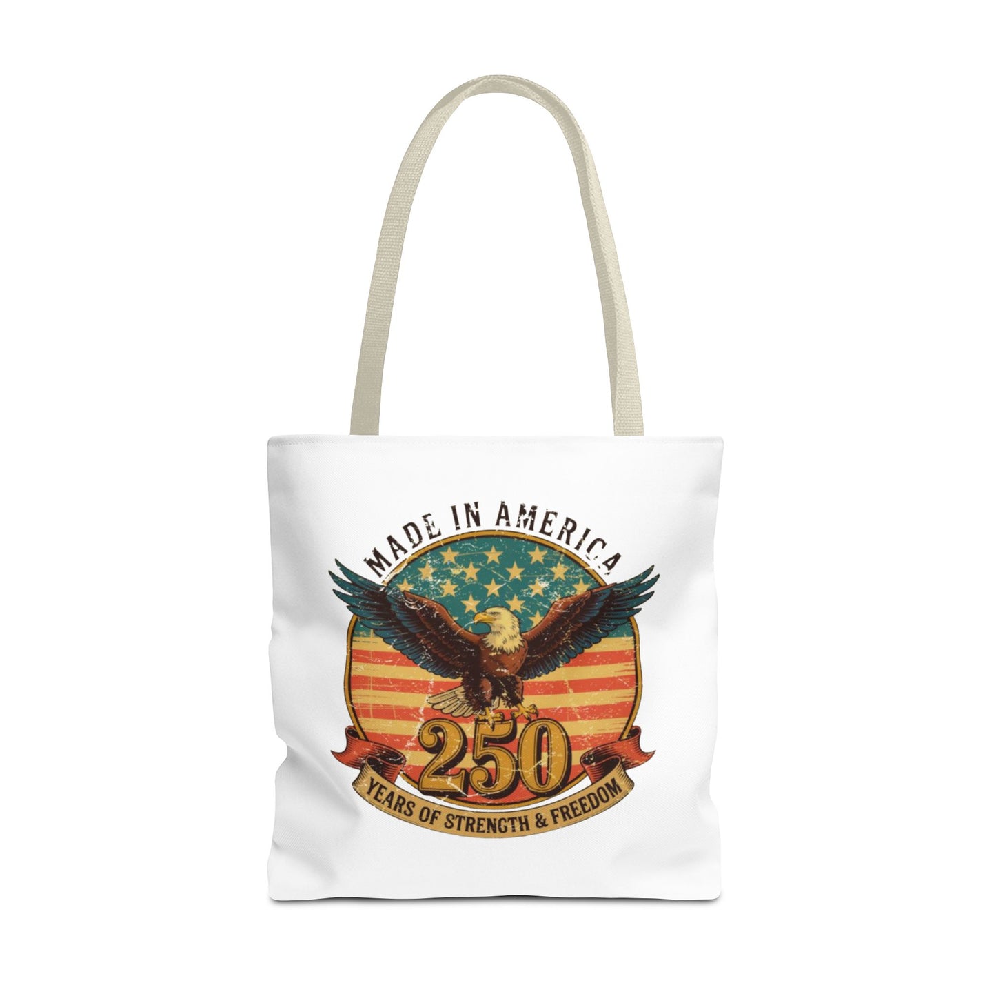 #250 Made in America Eagle 250th Anniversary Patriotic Tote Bag