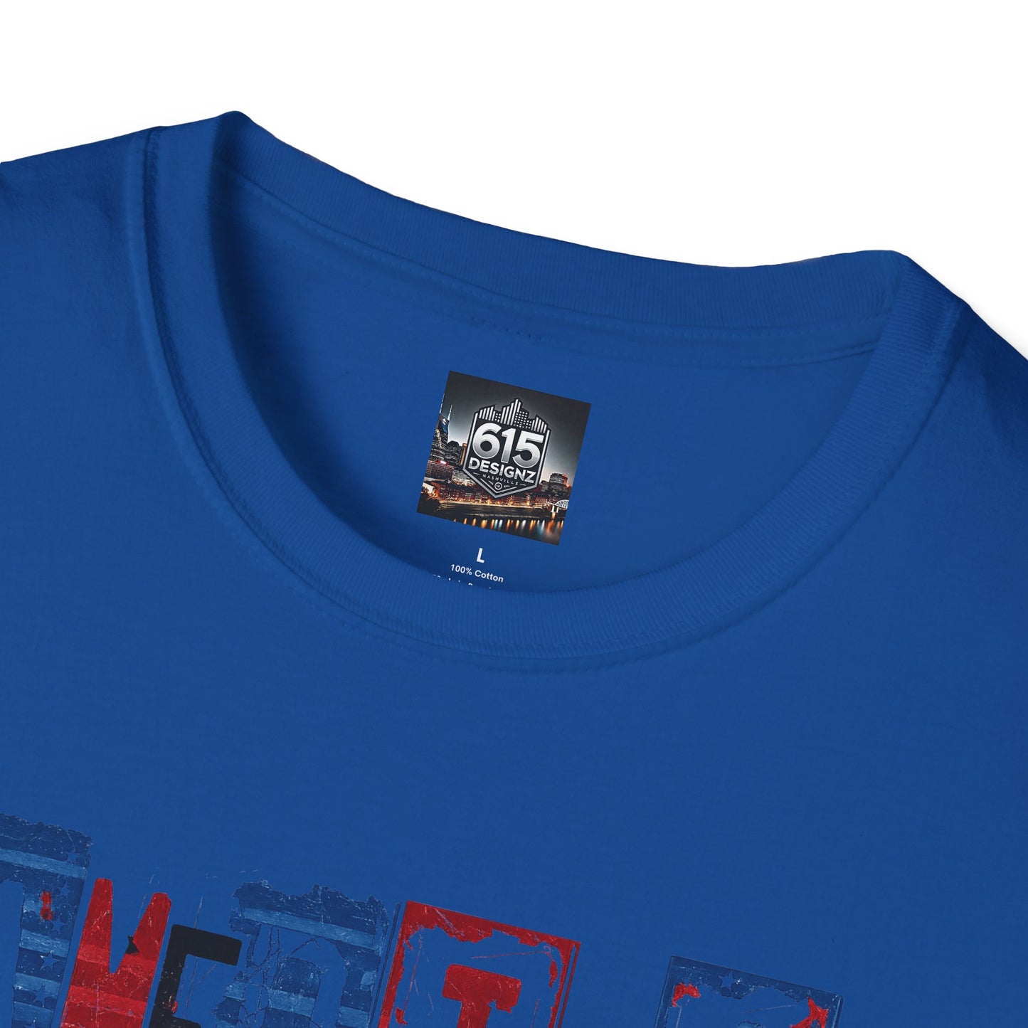 #250 America Retro Block Text Patriotic T-Shirt