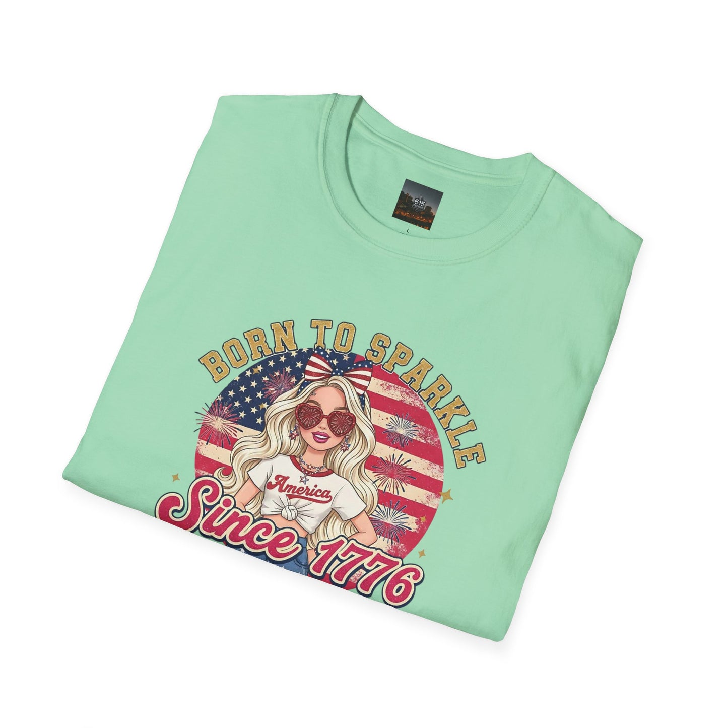 #250 "Born to Sparkle Since 1776" Patriotic T-Shirt