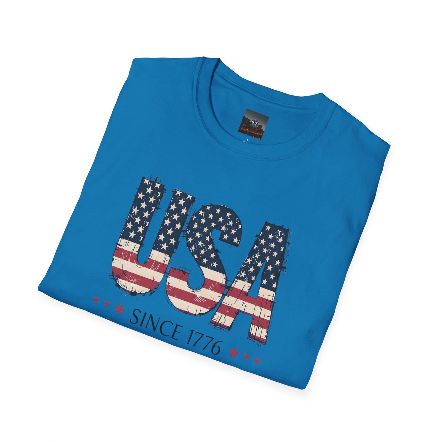#250 USA Flag "USA Since 1776" Patriotic T-Shirt