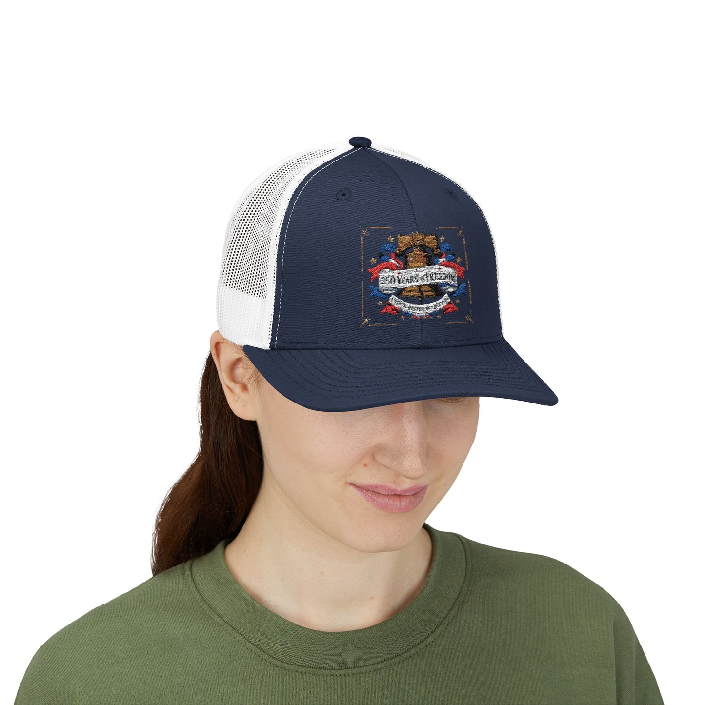 #250 250 Years of Freedom Liberty Bell Snapback Trucker Cap