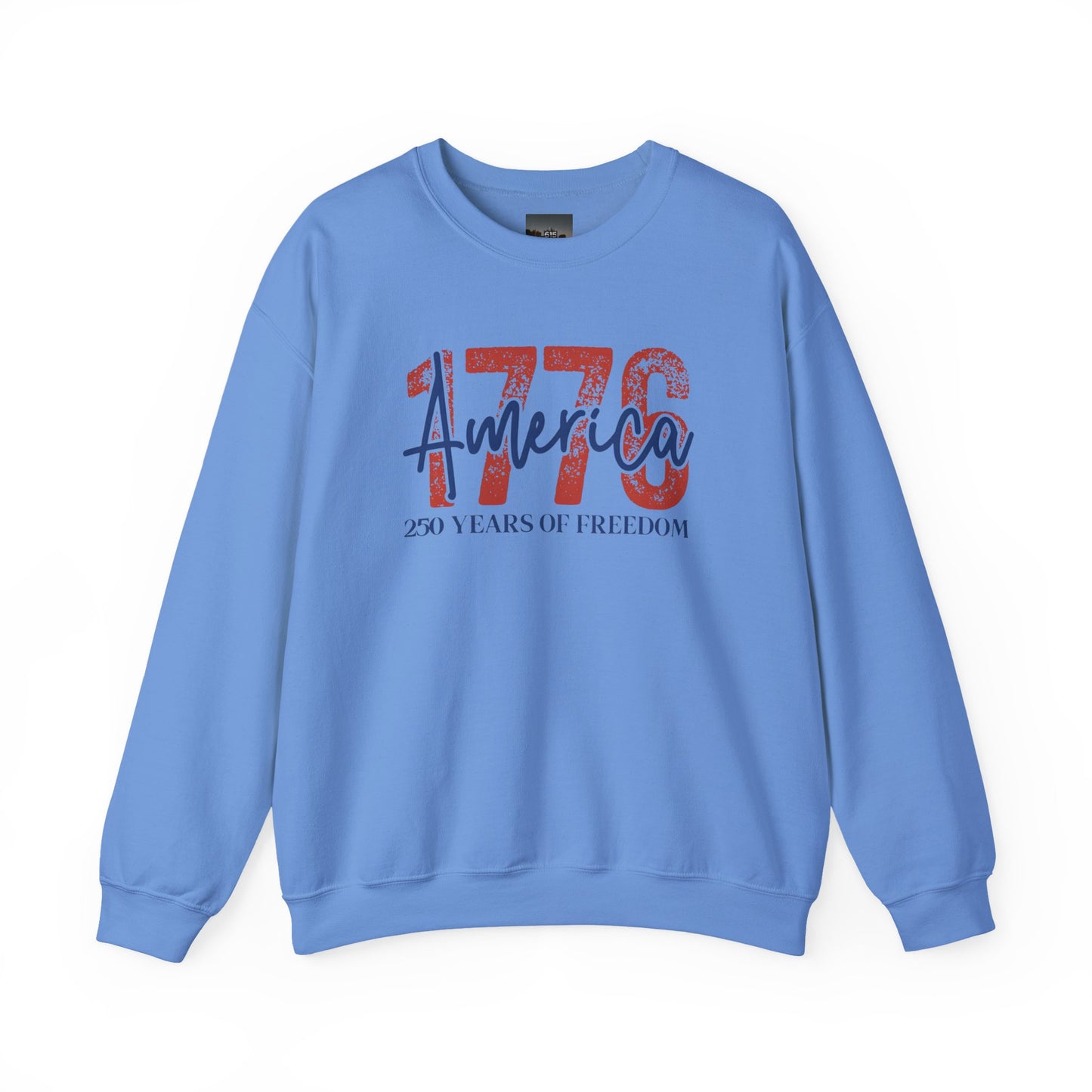 #250 1776 America: 250 Years of Freedom' Patriotic Independence Day Crewneck Sweatshirt