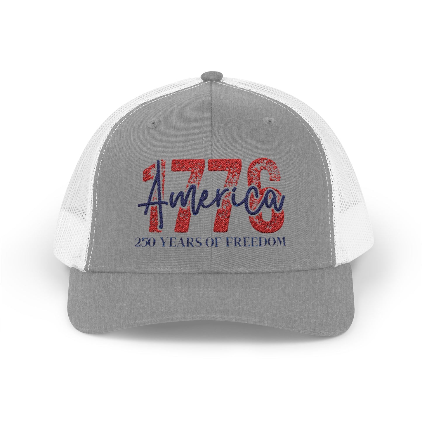 #250 1776 America: 250 Years of Freedom' Patriotic Independence Day Snapback Trucker Cap