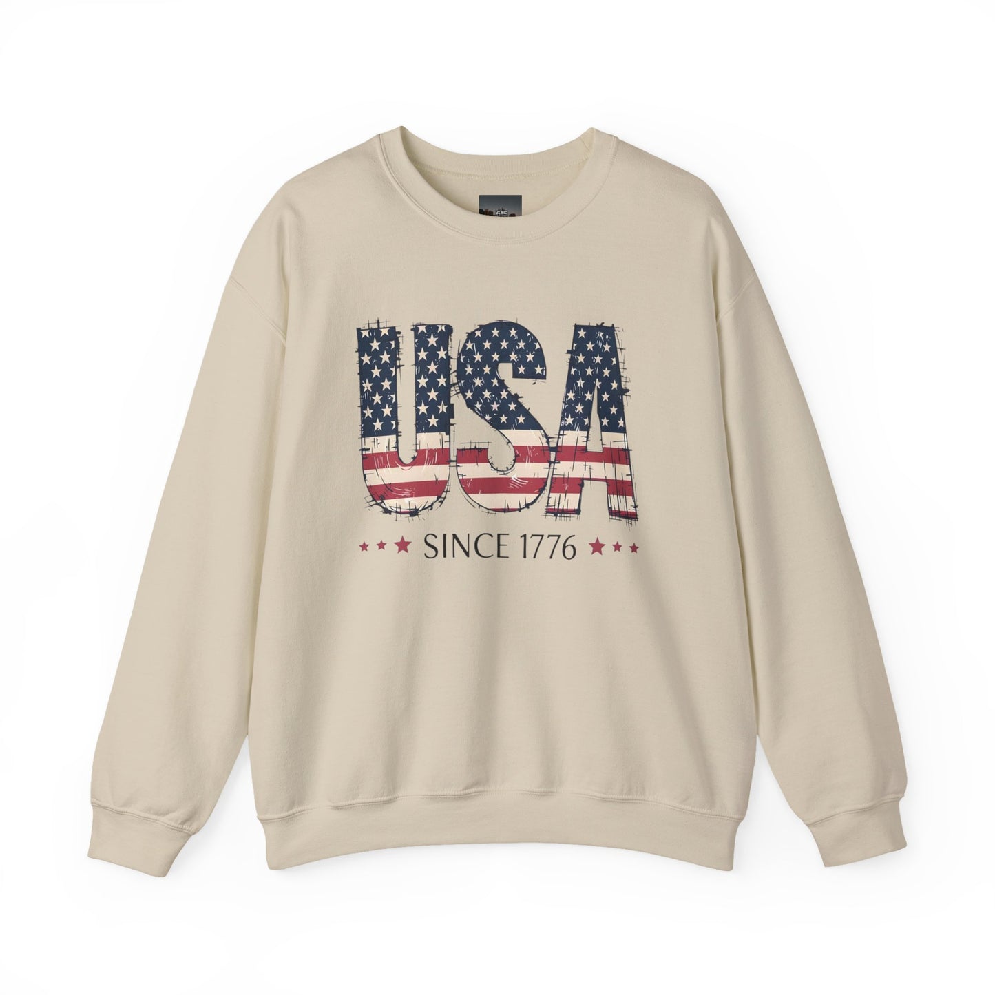#250 USA Flag "USA Since 1776" Patriotic Crewneck Sweatshirt