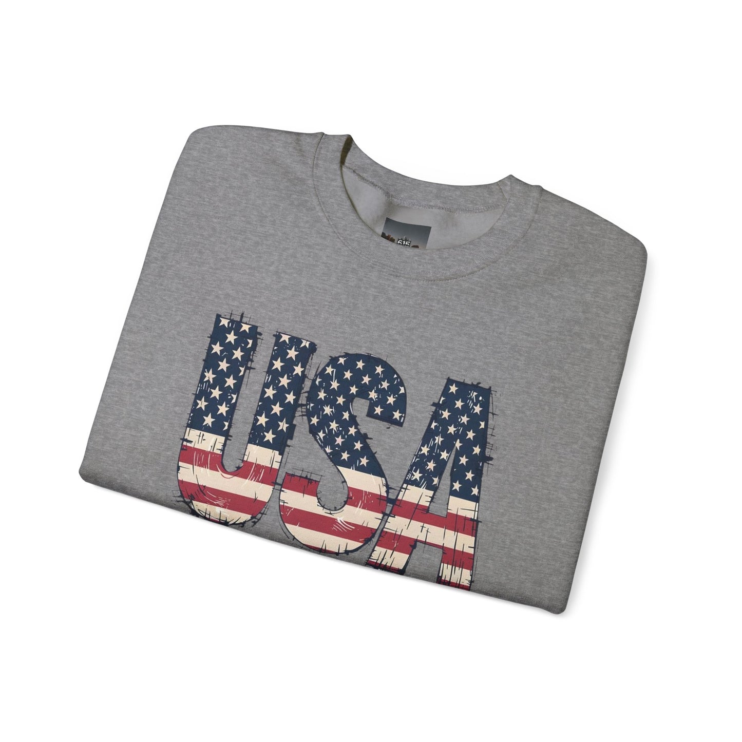 #250 USA Flag "USA Since 1776" Patriotic Crewneck Sweatshirt