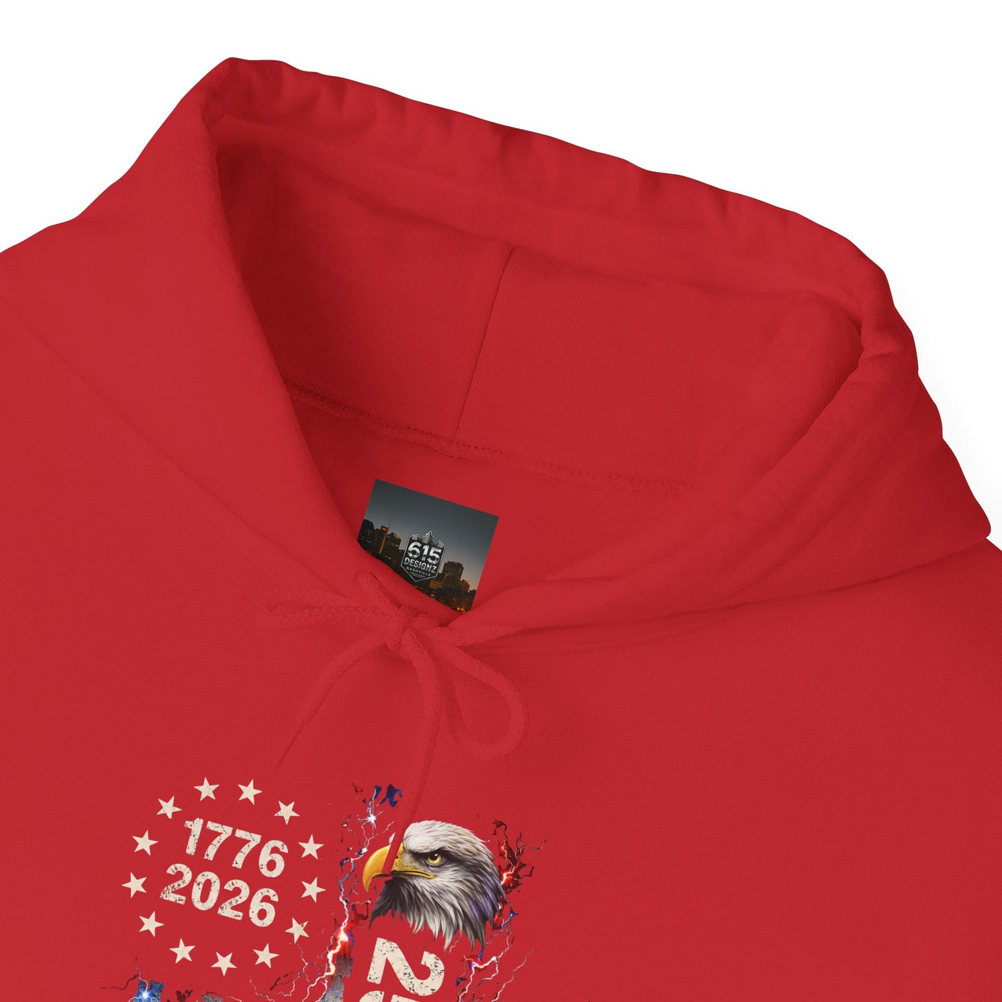 #250 1776-2026 250 Years USA Bicentennial Eagle Hoodie
