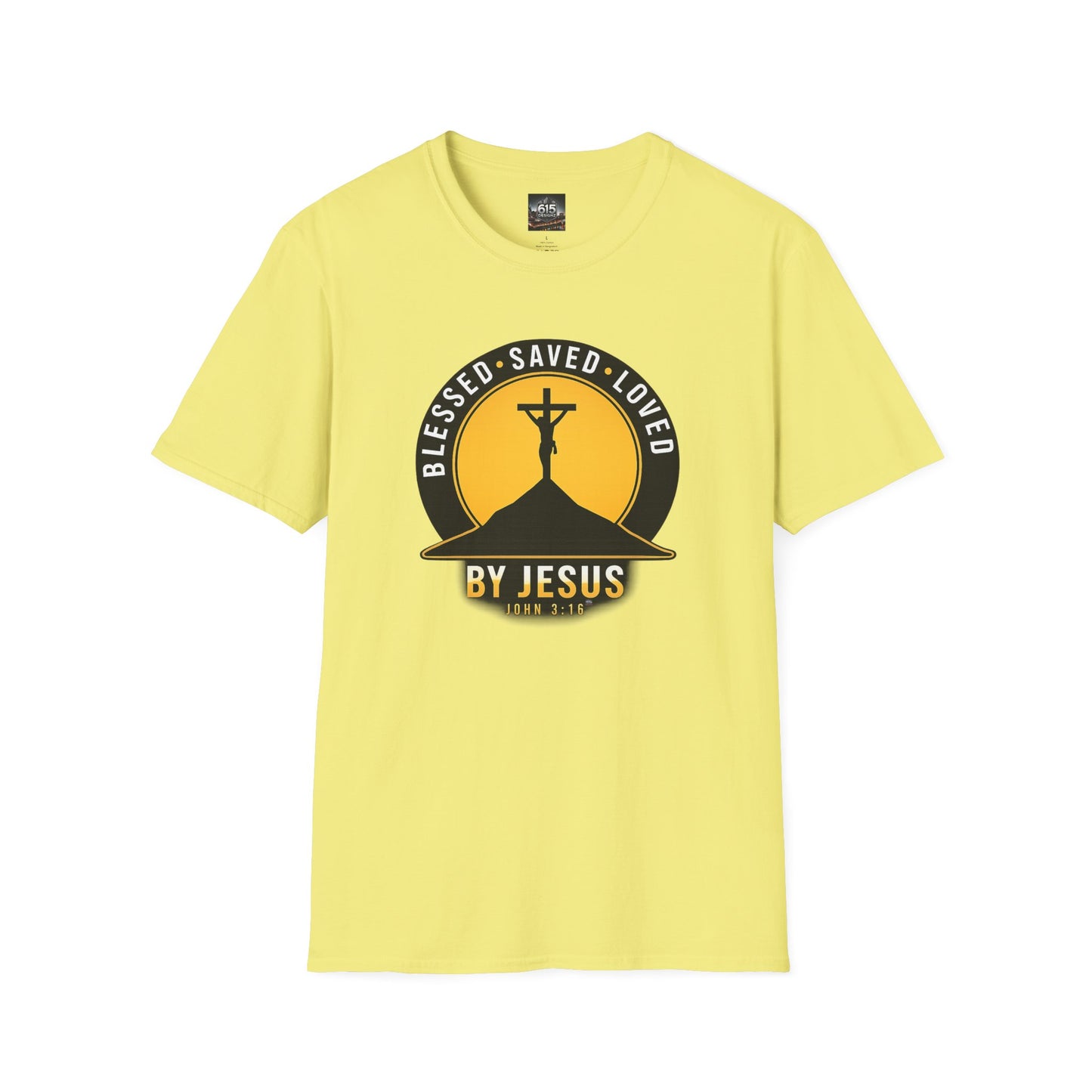 Blessed • Saved • Loved by Jesus T-Shirt — Christian Faith Tee