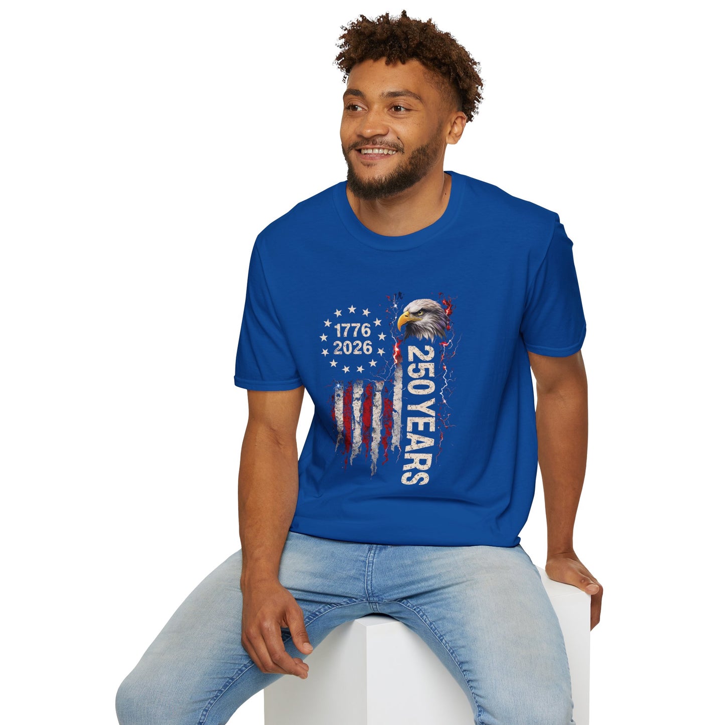 #250 1776-2026 250 Years USA Bicentennial Eagle T-Shirt