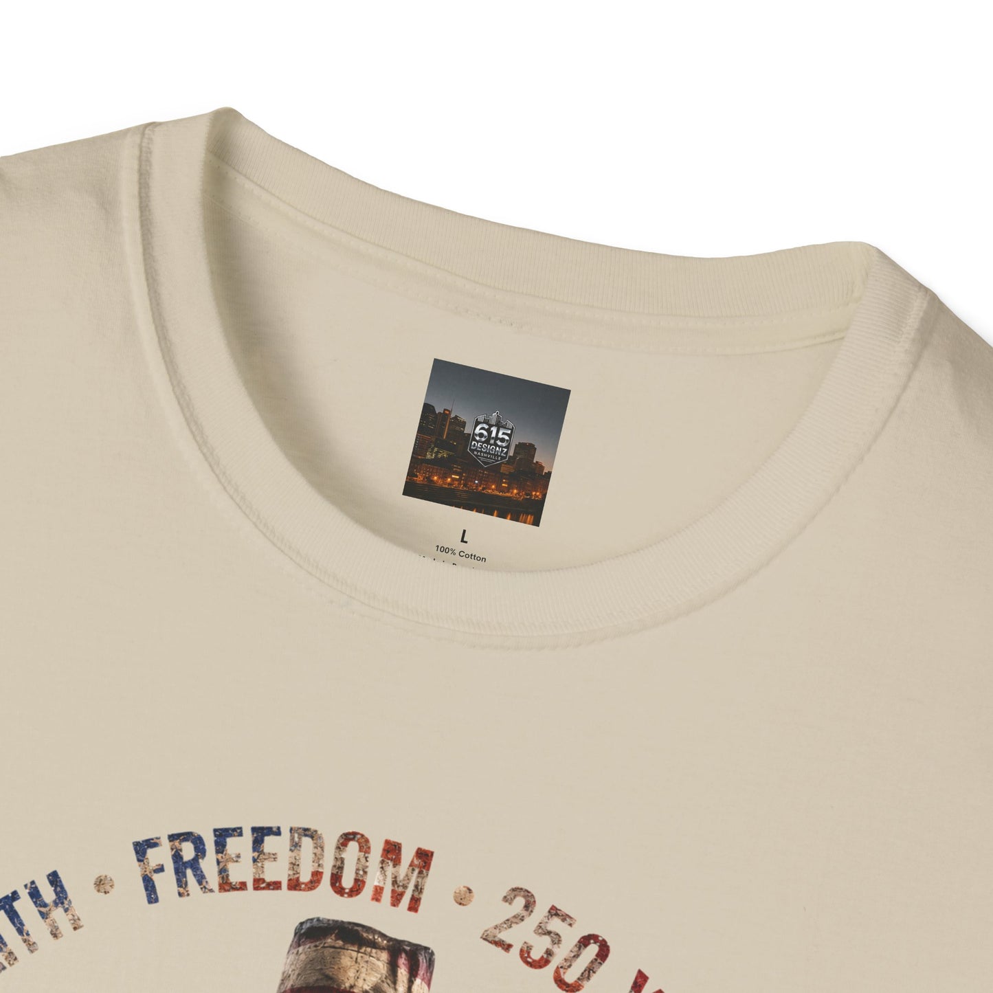#250 Faith • Freedom 250 Years American Flag Cross & Eagle 1776-2026 T-Shirt