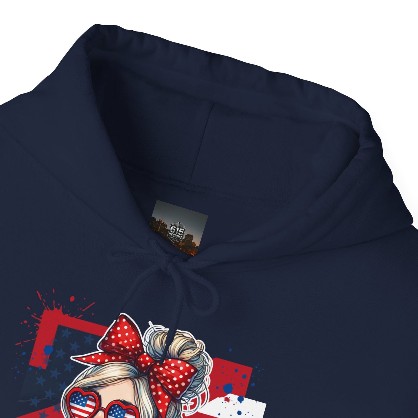 #250 All American Girl Patriotic Hoodie