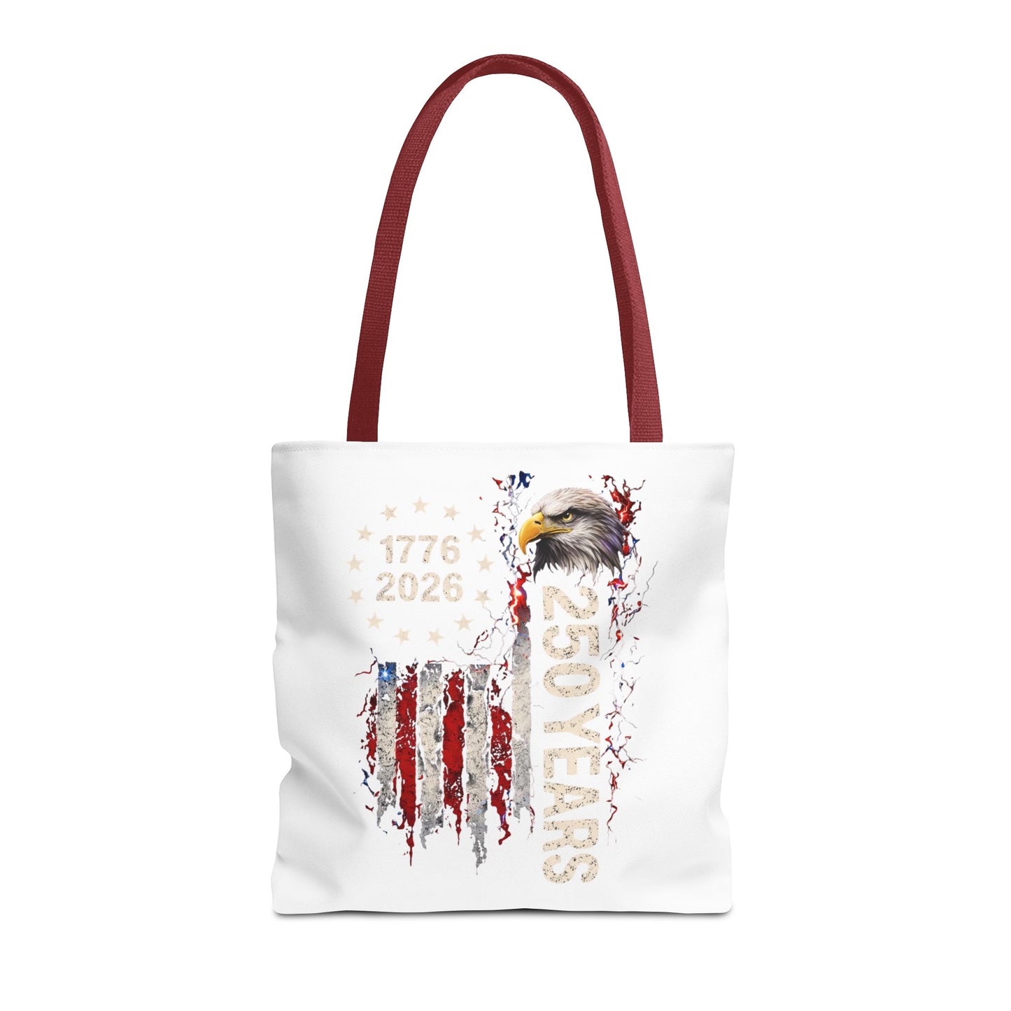 #250 1776-2026 250 Years USA Bicentennial Eagle Tote Bag
