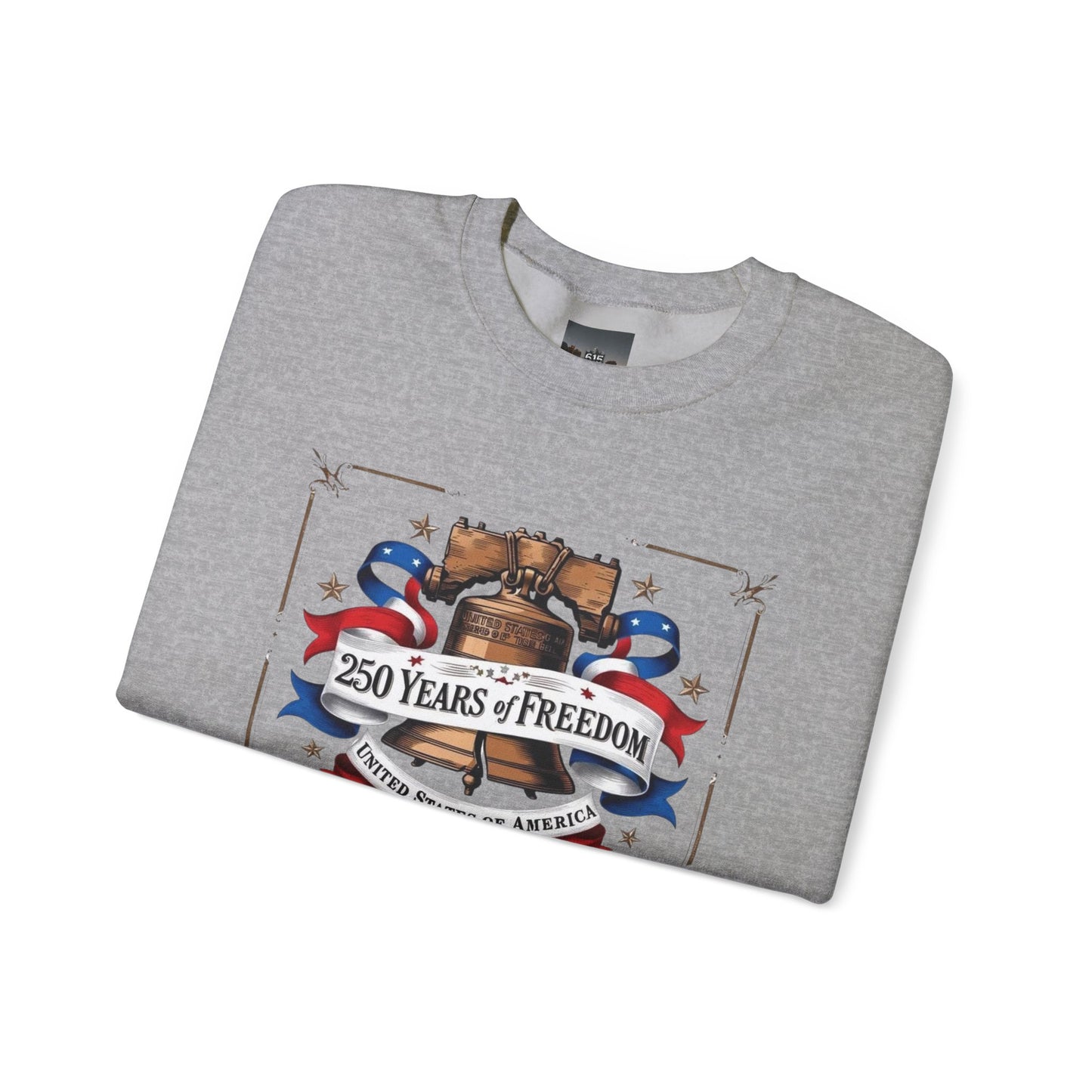 #250 250 Years of Freedom Liberty Bell Crewneck Sweatshirt