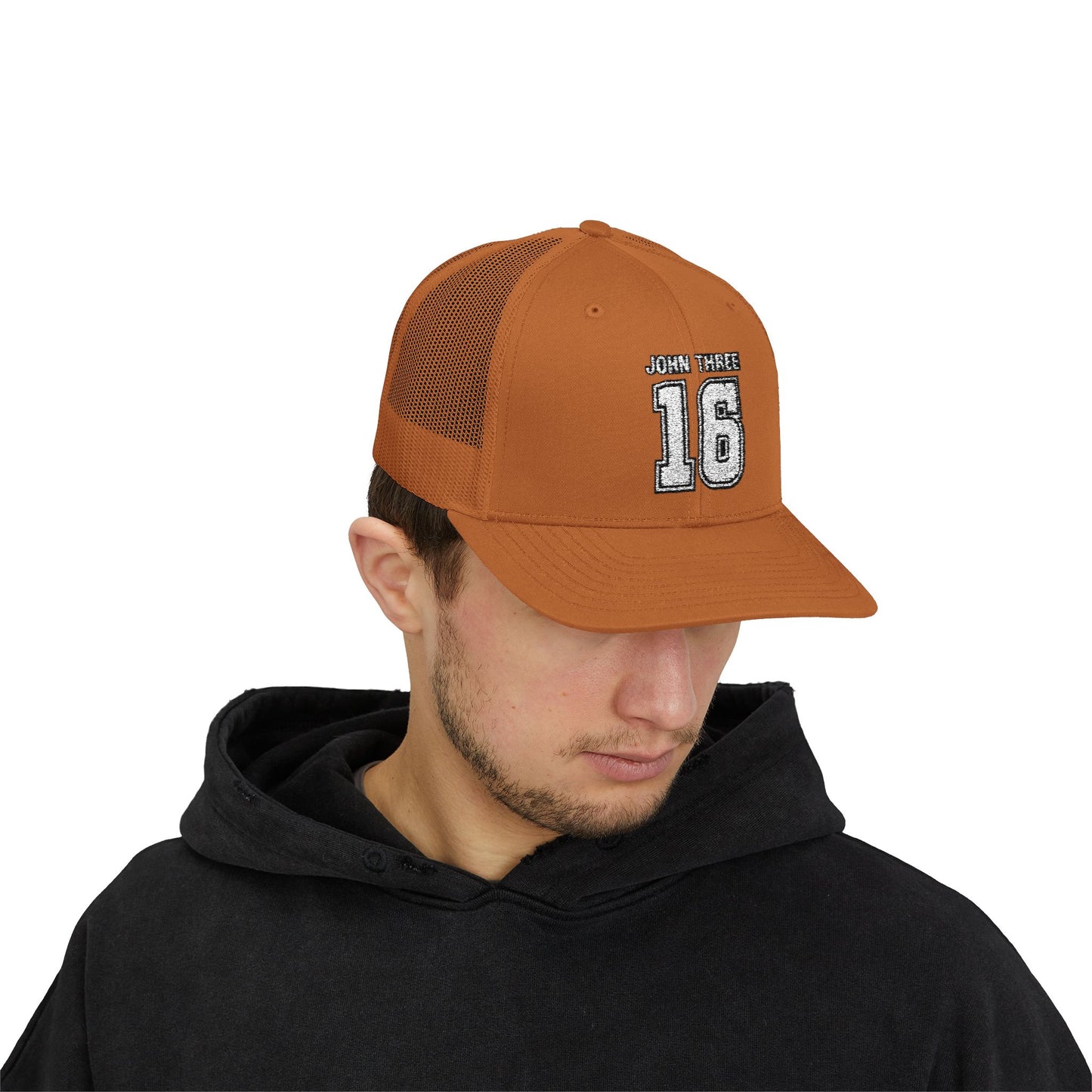 John Three 16 Vintage Varsity Trucker Cap