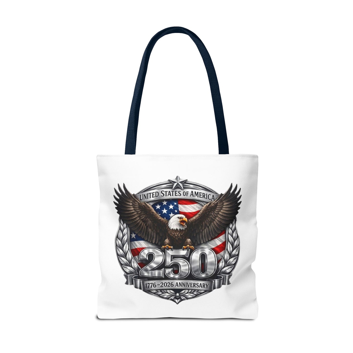 #250 Patriotic Bald Eagle 250 United States Emblem Tote Bag