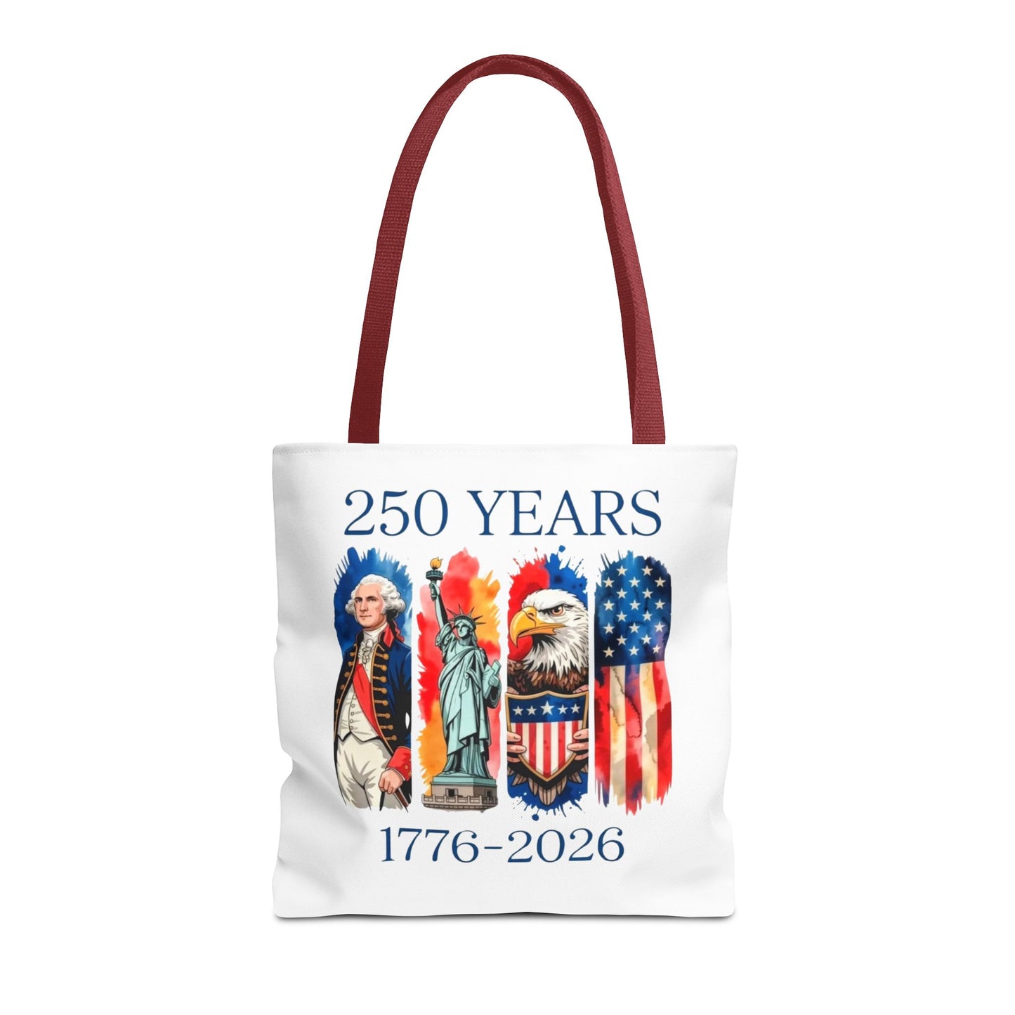 #250 250 Years American History Celebration 1776–2026 Patriotic Tote Bag