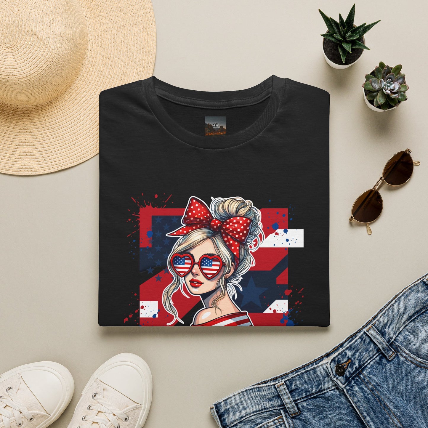 #250 All American Girl Patriotic T-Shirt