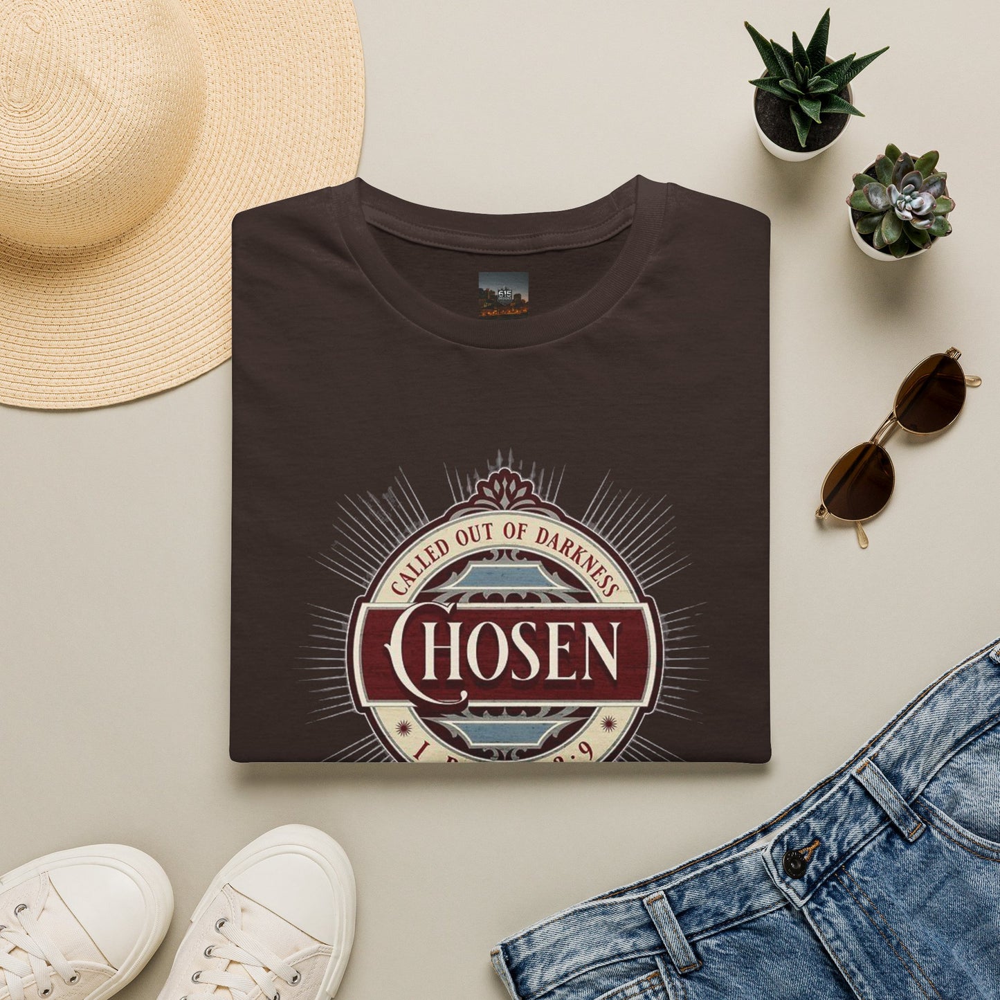 Chosen Graphic T-Shirt — "Called Out of Darkness" Faith Tee