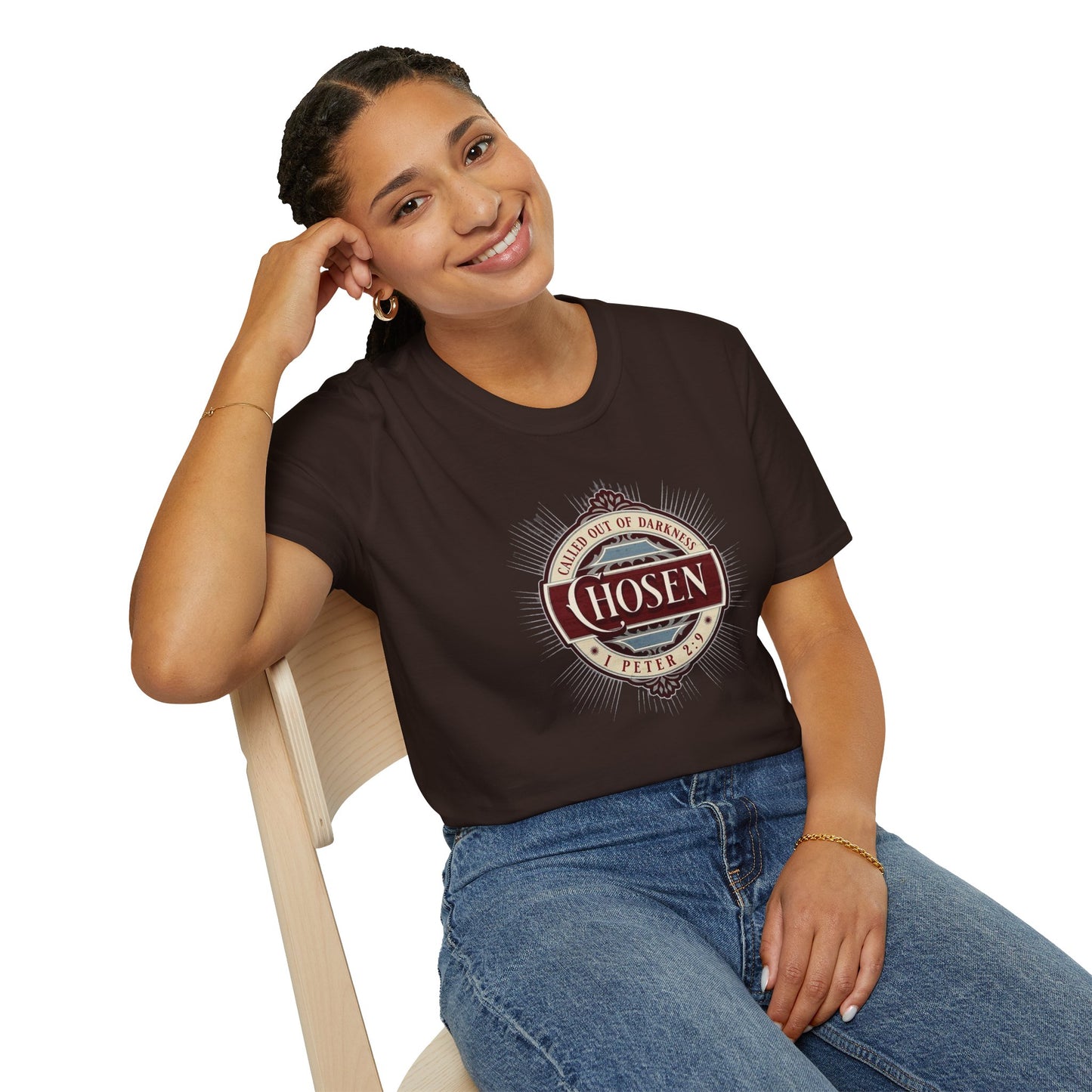 Chosen Graphic T-Shirt — "Called Out of Darkness" Faith Tee