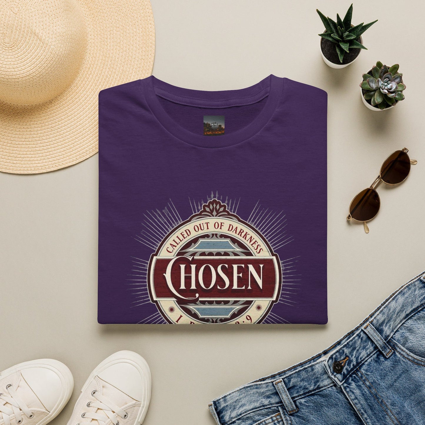 Chosen Graphic T-Shirt — "Called Out of Darkness" Faith Tee