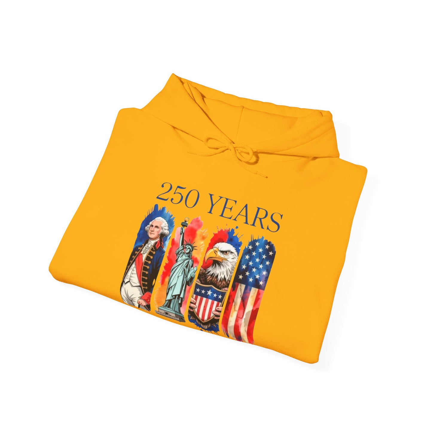 #250 250 Years American History Celebration 1776–2026 Patriotic Hoodie