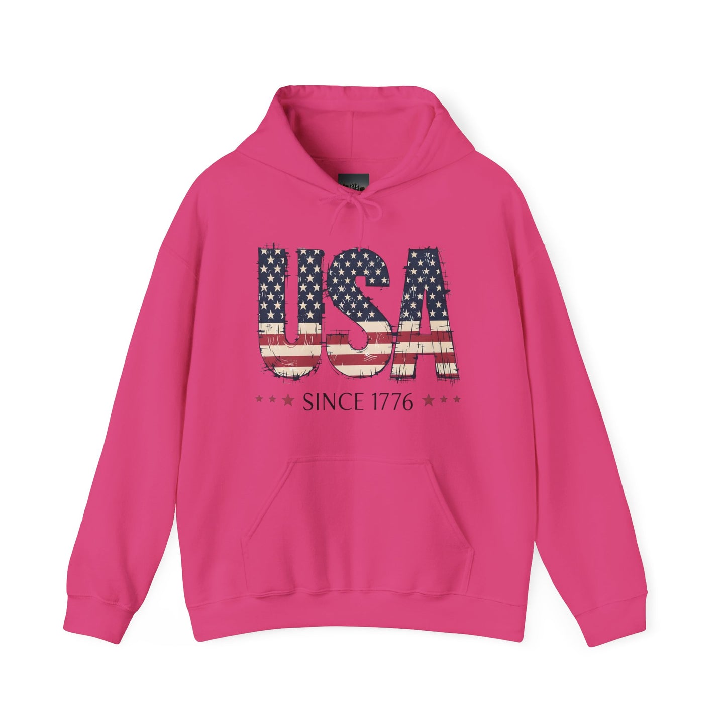 #250 USA Flag "USA Since 1776" Patriotic Hoodie