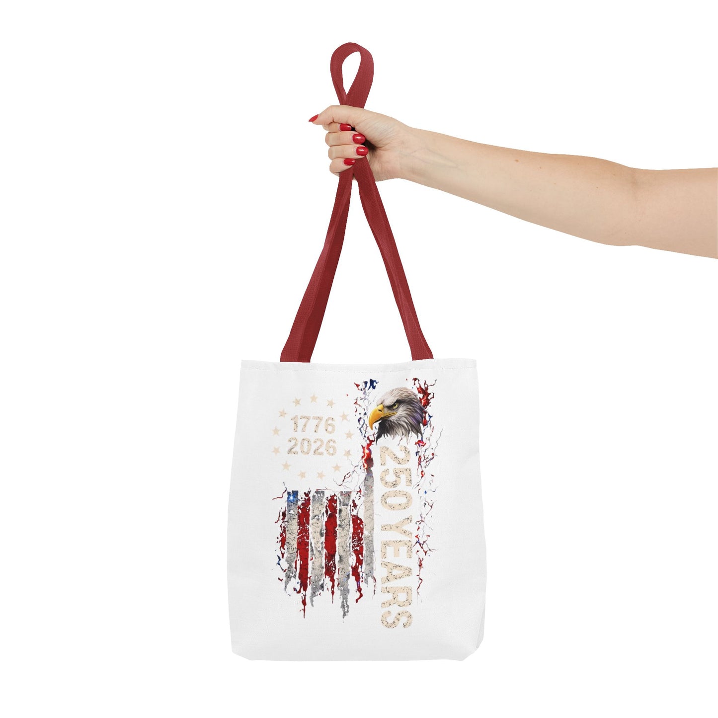 #250 1776-2026 250 Years USA Bicentennial Eagle Tote Bag