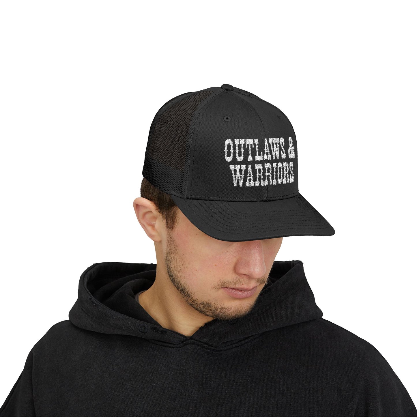 Outlaws & Warriors Snapback Embroidered Trucker Cap