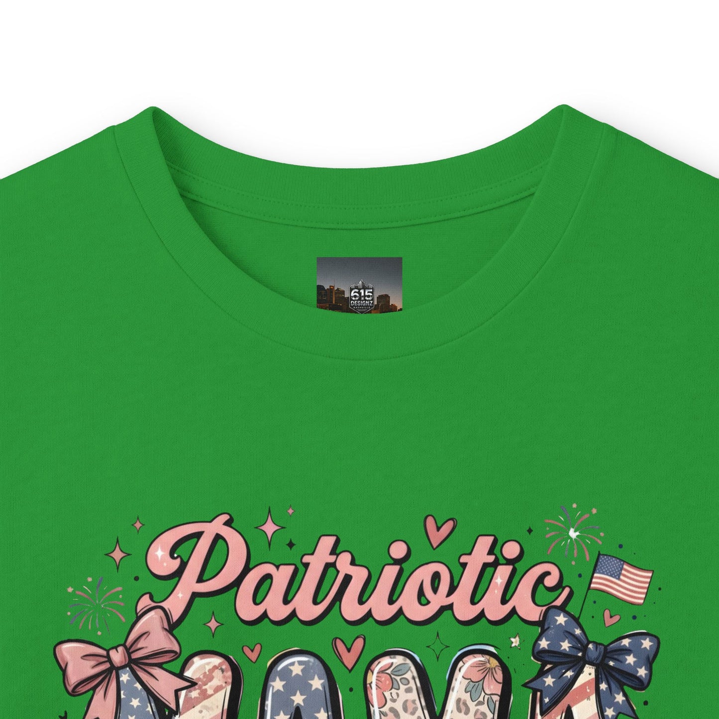 #250 Patriotic Mama 1776–2026 American Flag Long Sleeve Tee