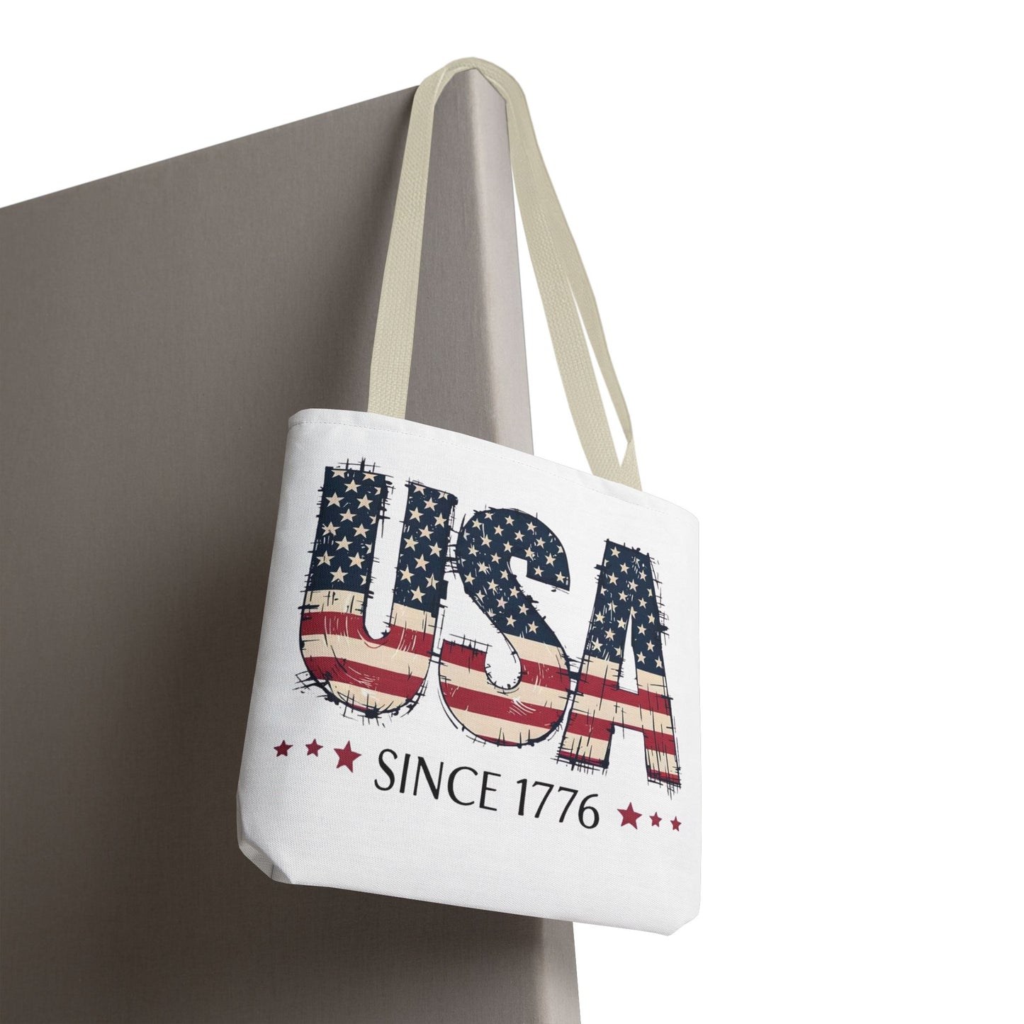 #250 USA Flag "USA Since 1776" Patriotic Tote Bag