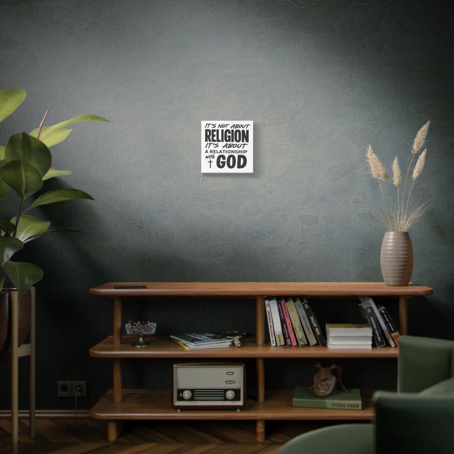 It's Not About Religion, It's About a Relationship with God - Faith Wall Canvas