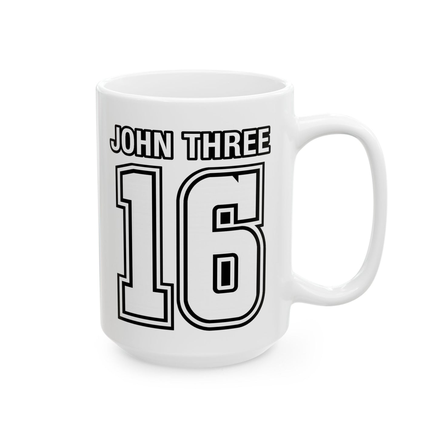 John Three 16 Ceramic Mug — 15oz
