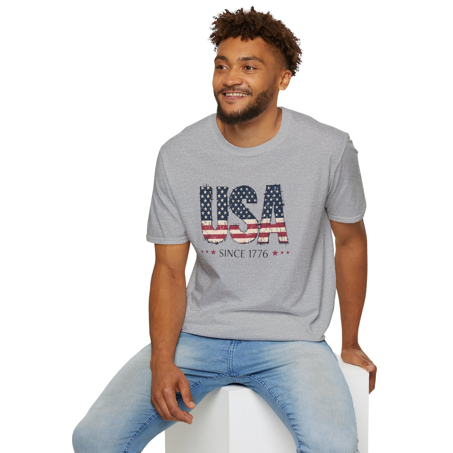 #250 USA Flag "USA Since 1776" Patriotic T-Shirt