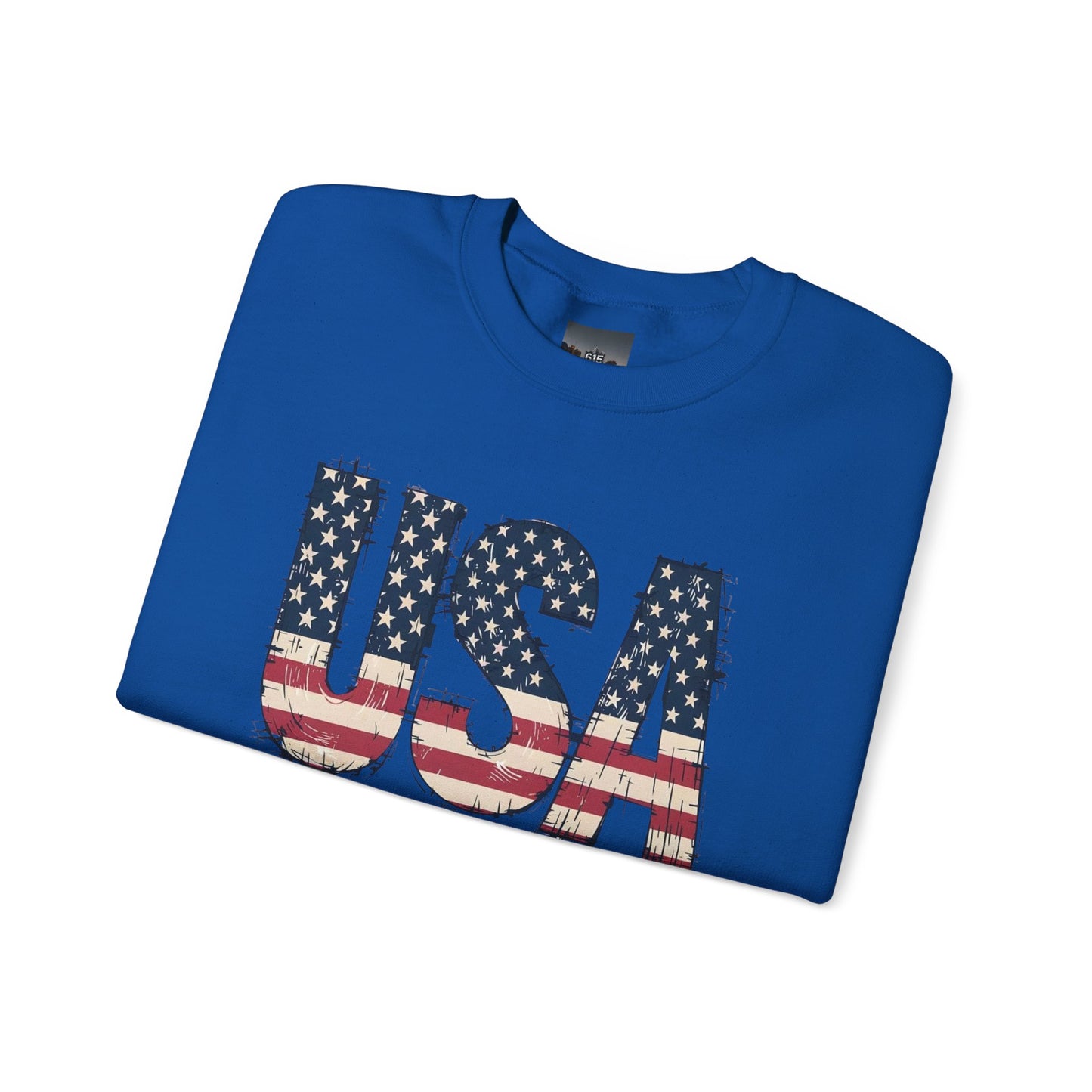 #250 USA Flag "USA Since 1776" Patriotic Crewneck Sweatshirt