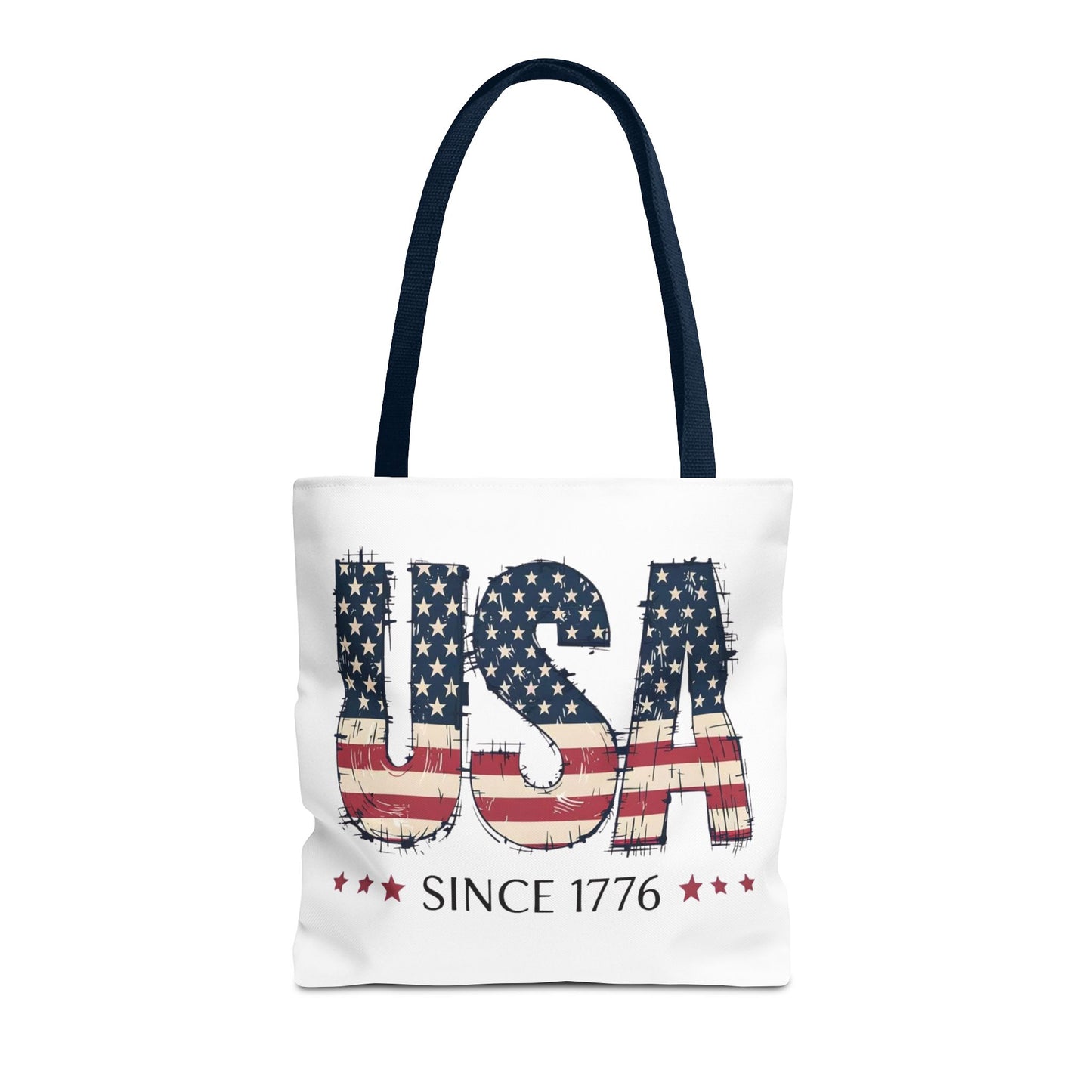 #250 USA Flag "USA Since 1776" Patriotic Tote Bag