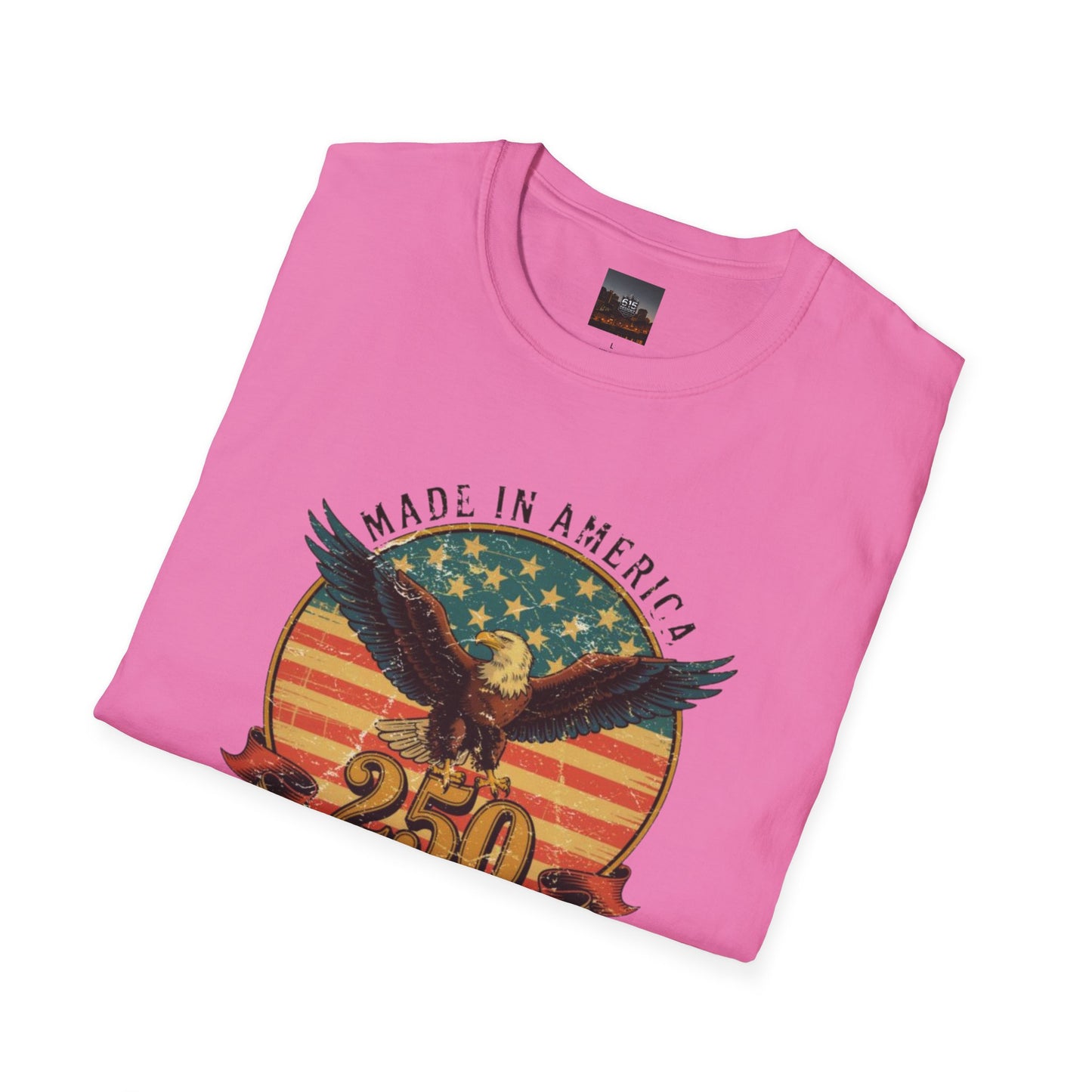 #250 Made in America Eagle 250th Anniversary Patriotic T-Shirt