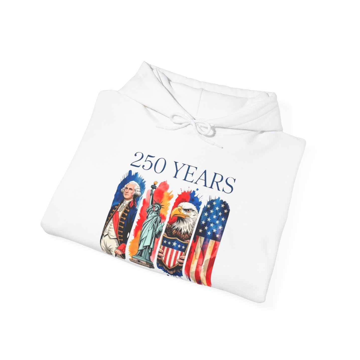#250 250 Years American History Celebration 1776–2026 Patriotic Hoodie