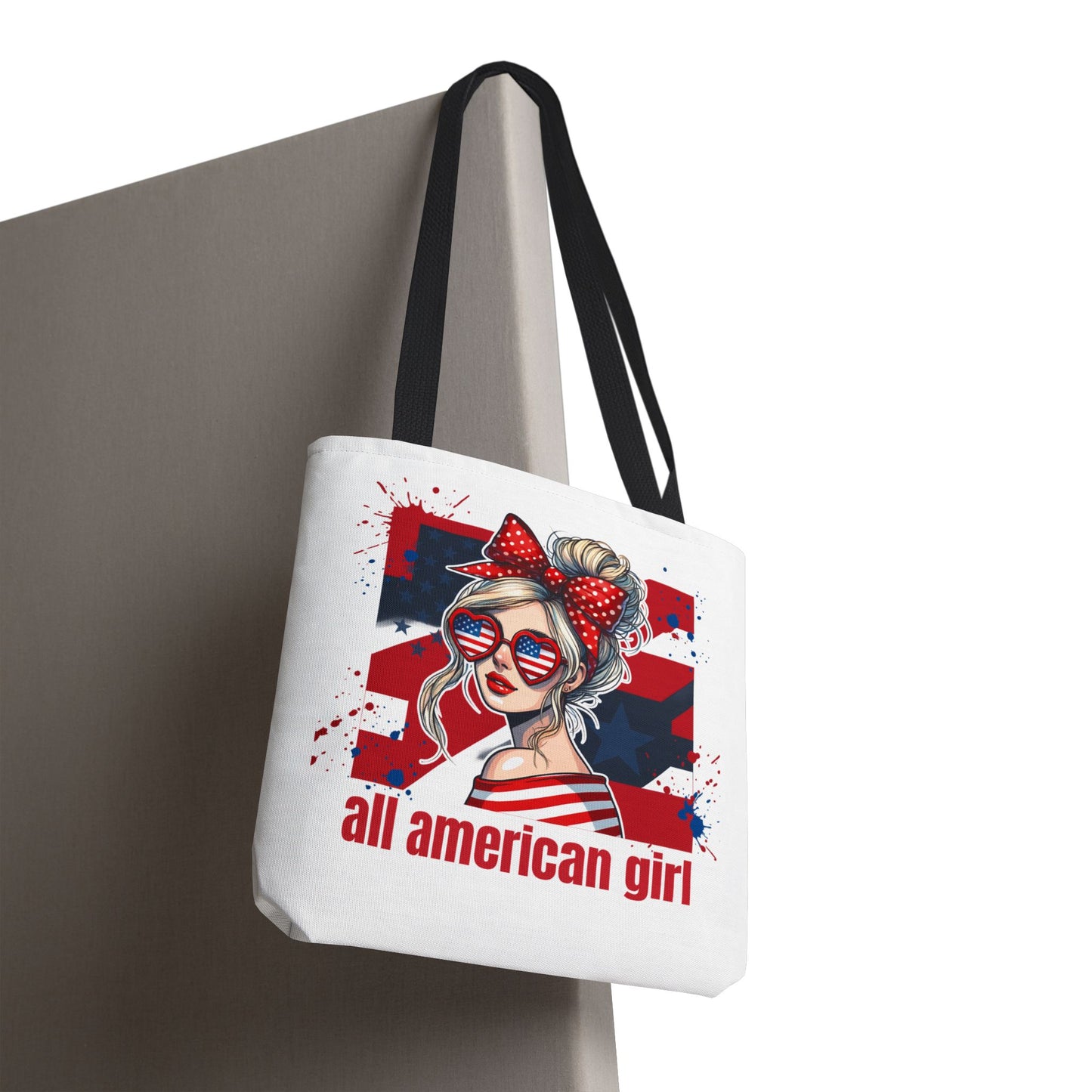 #250 All American Girl Patriotic Tote Bag