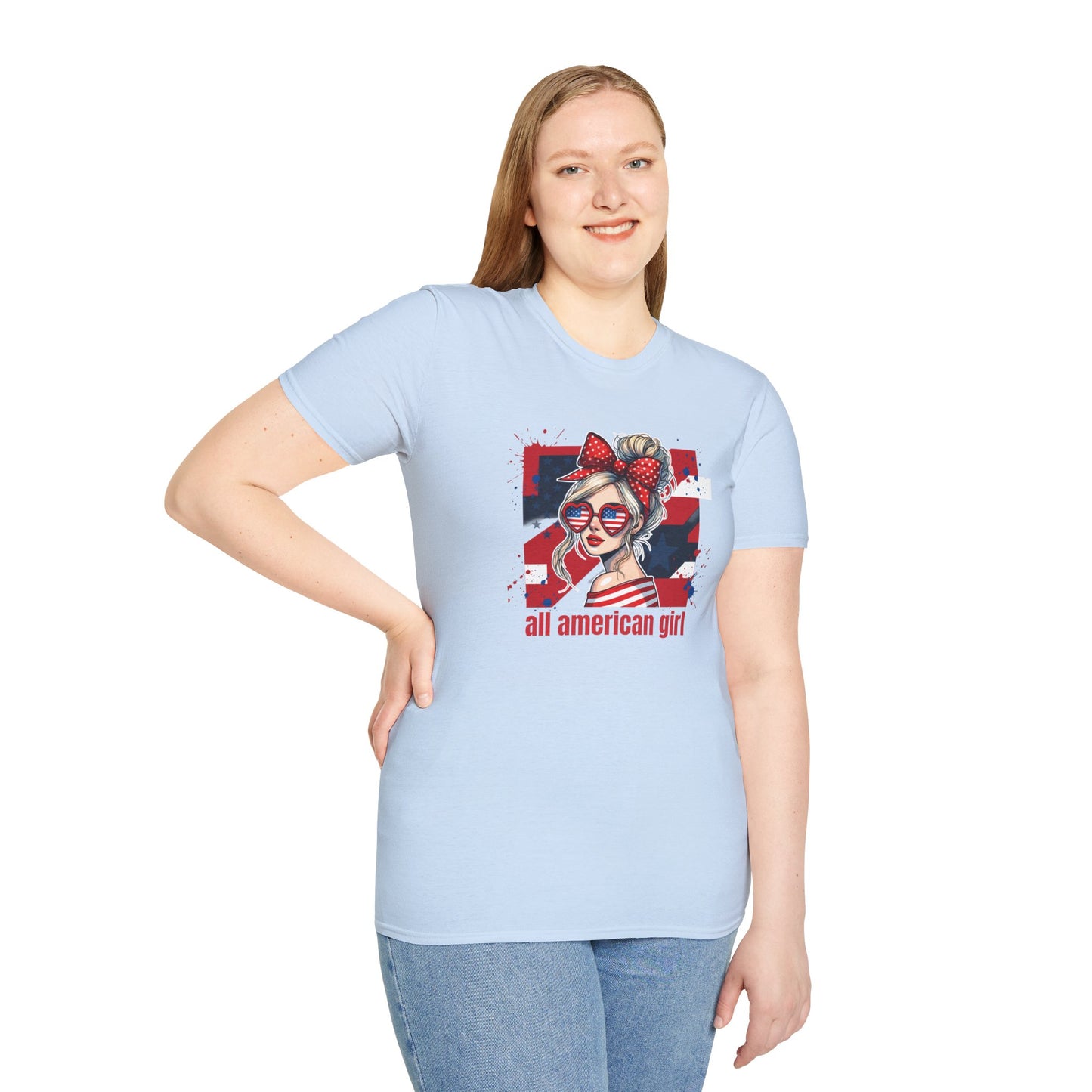#250 All American Girl Patriotic T-Shirt