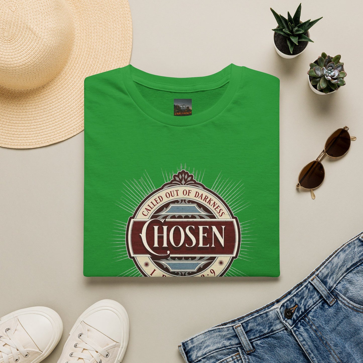 Chosen Graphic T-Shirt — "Called Out of Darkness" Faith Tee