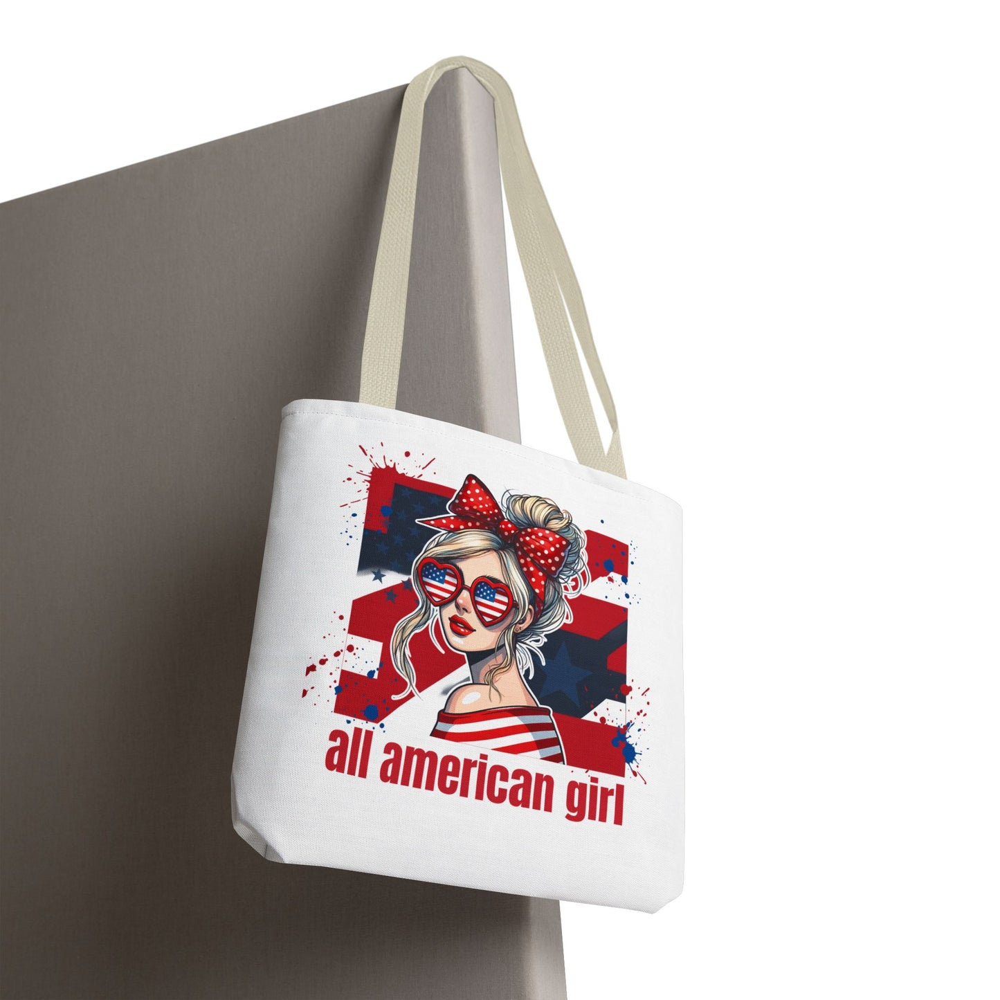 #250 All American Girl Patriotic Tote Bag