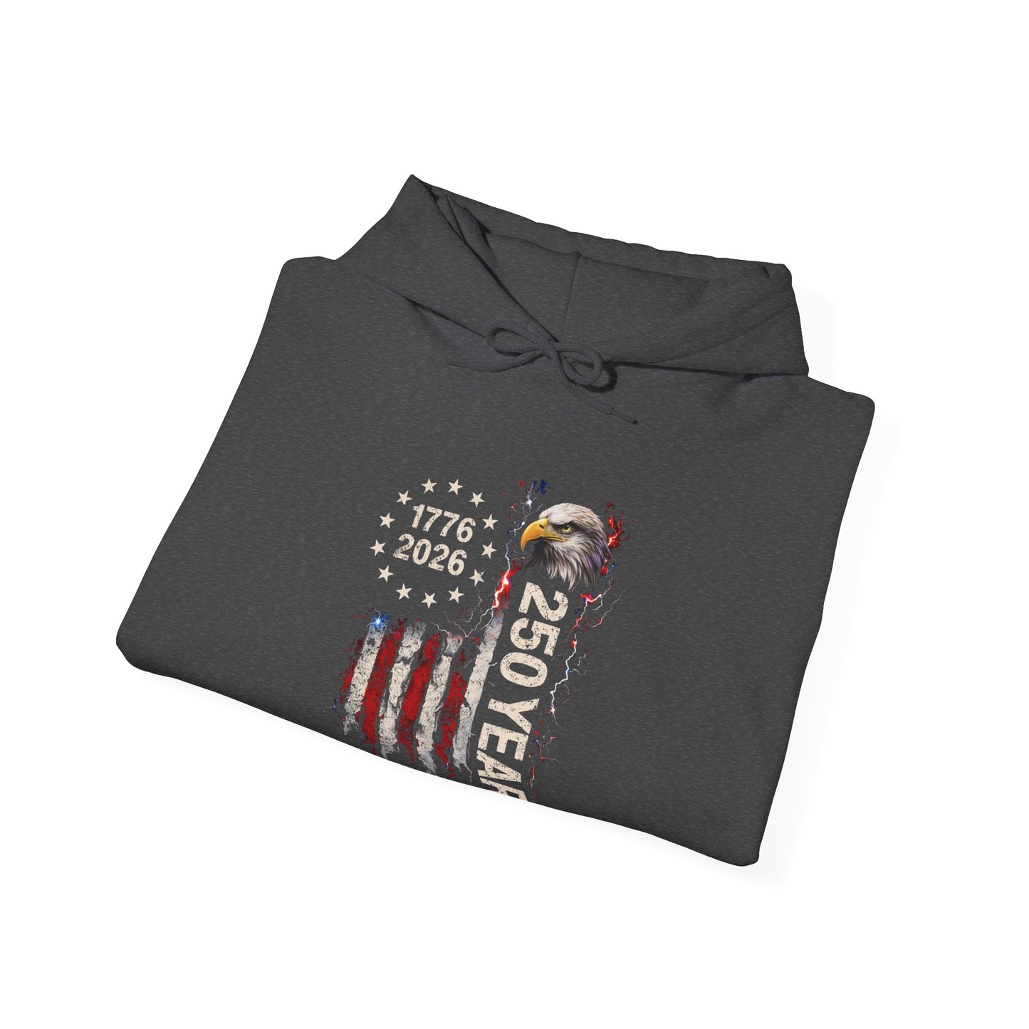 #250 1776-2026 250 Years USA Bicentennial Eagle Hoodie