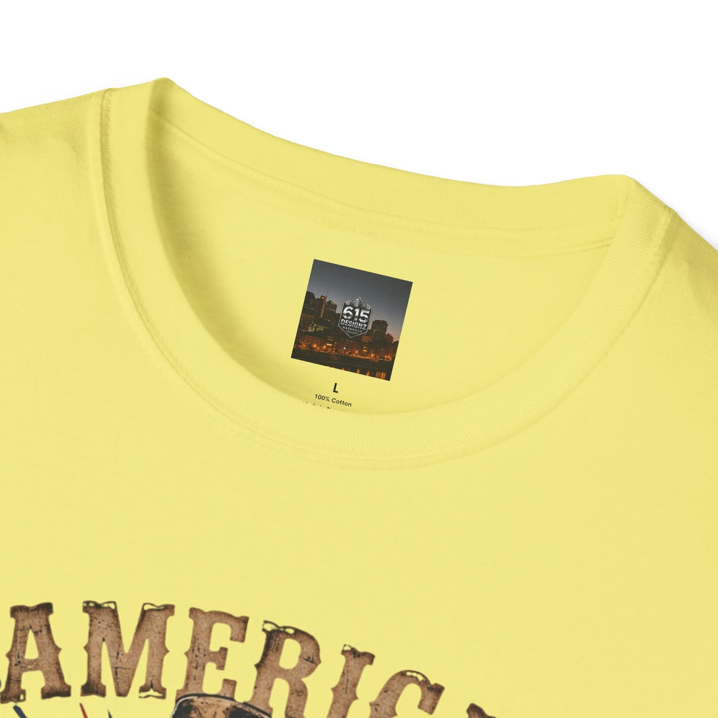 #250 America 250 Strong Patriotic Bull with American Flag T-Shirt