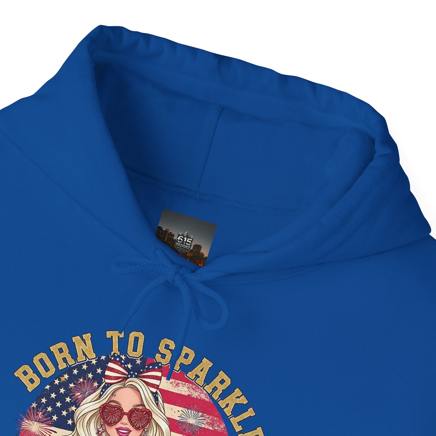 #250 "Born to Sparkle Since 1776" Patriotic Hoodie
