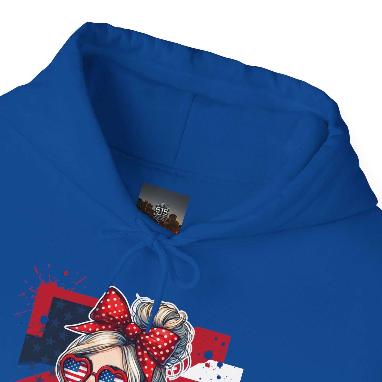 #250 All American Girl Patriotic Hoodie