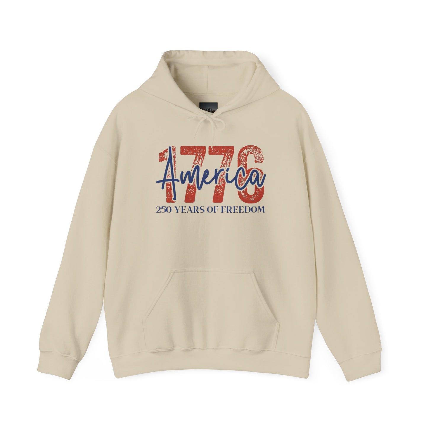 #250 1776 America: 250 Years of Freedom' Patriotic Independence Day Hoodie