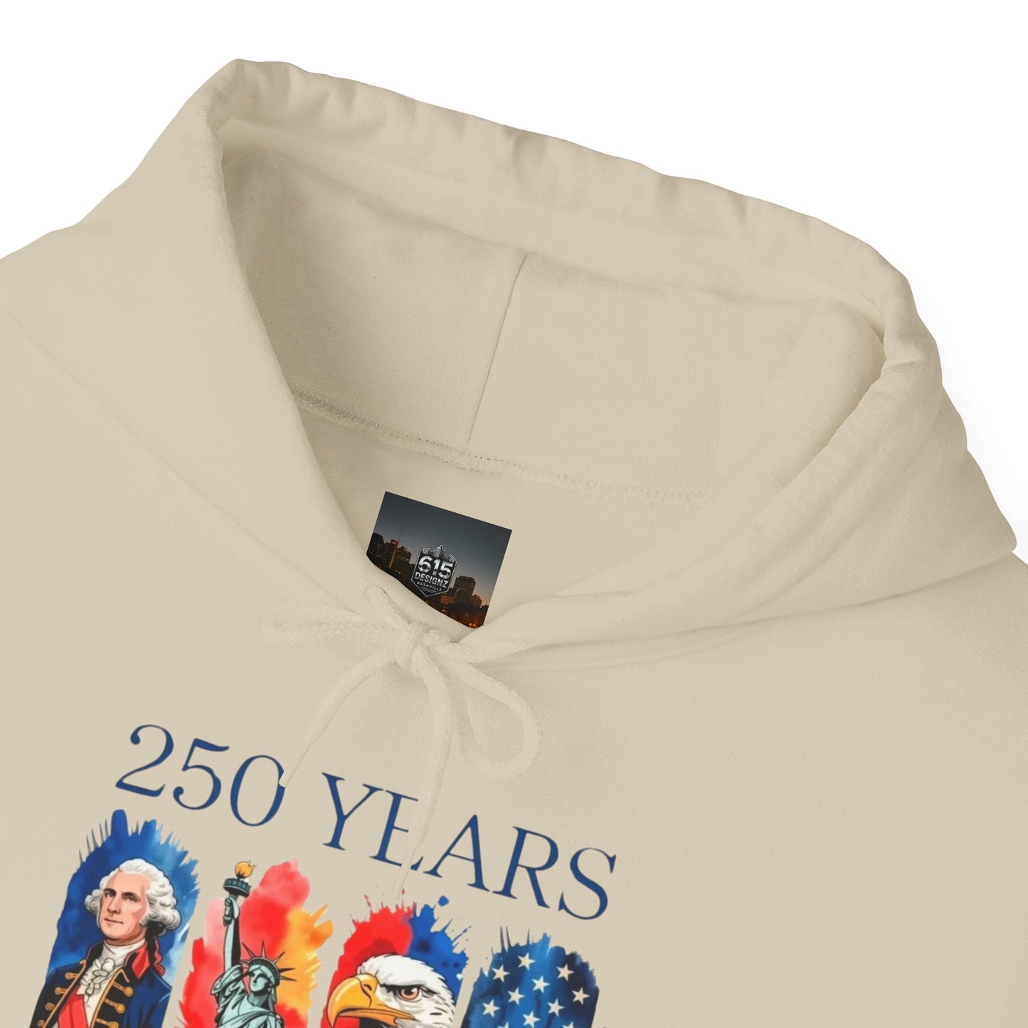 #250 250 Years American History Celebration 1776–2026 Patriotic Hoodie