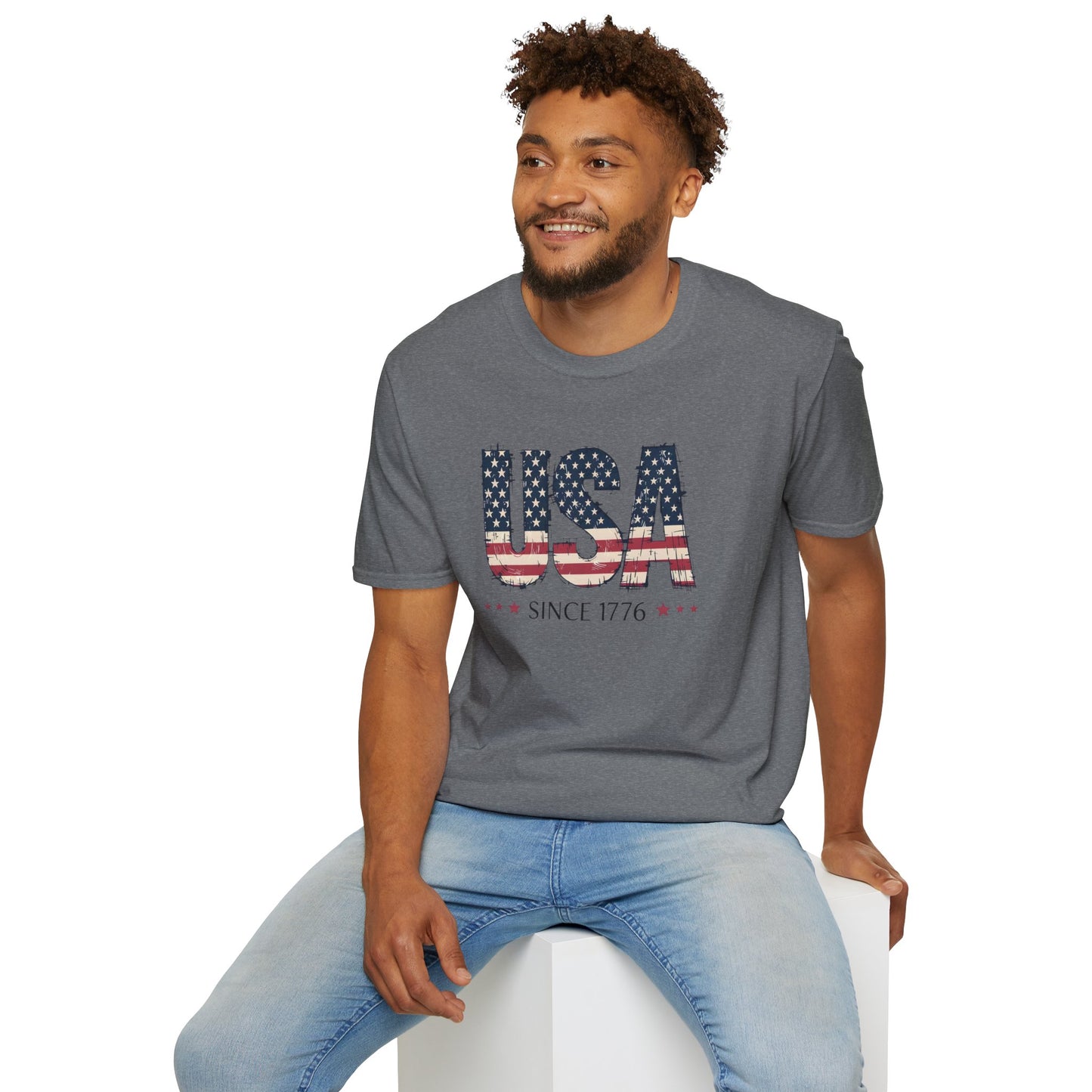 #250 USA Flag "USA Since 1776" Patriotic T-Shirt