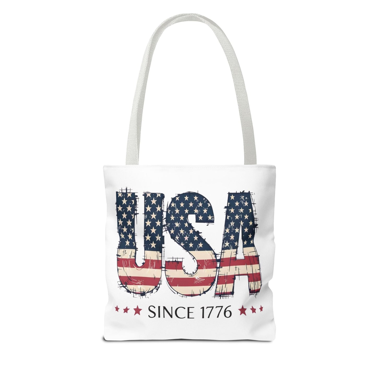 #250 USA Flag "USA Since 1776" Patriotic Tote Bag