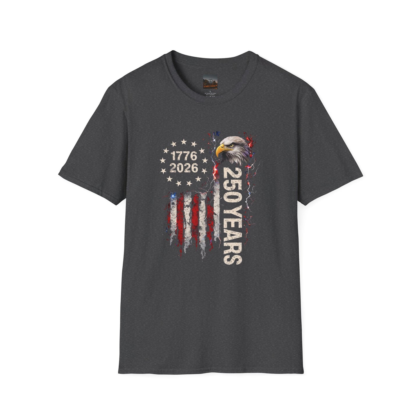#250 1776-2026 250 Years USA Bicentennial Eagle T-Shirt