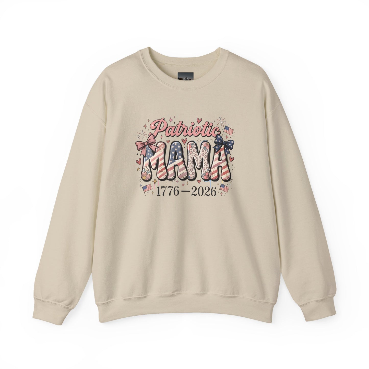 #250 Patriotic Mama 1776–2026 American Flag Sweatshirt